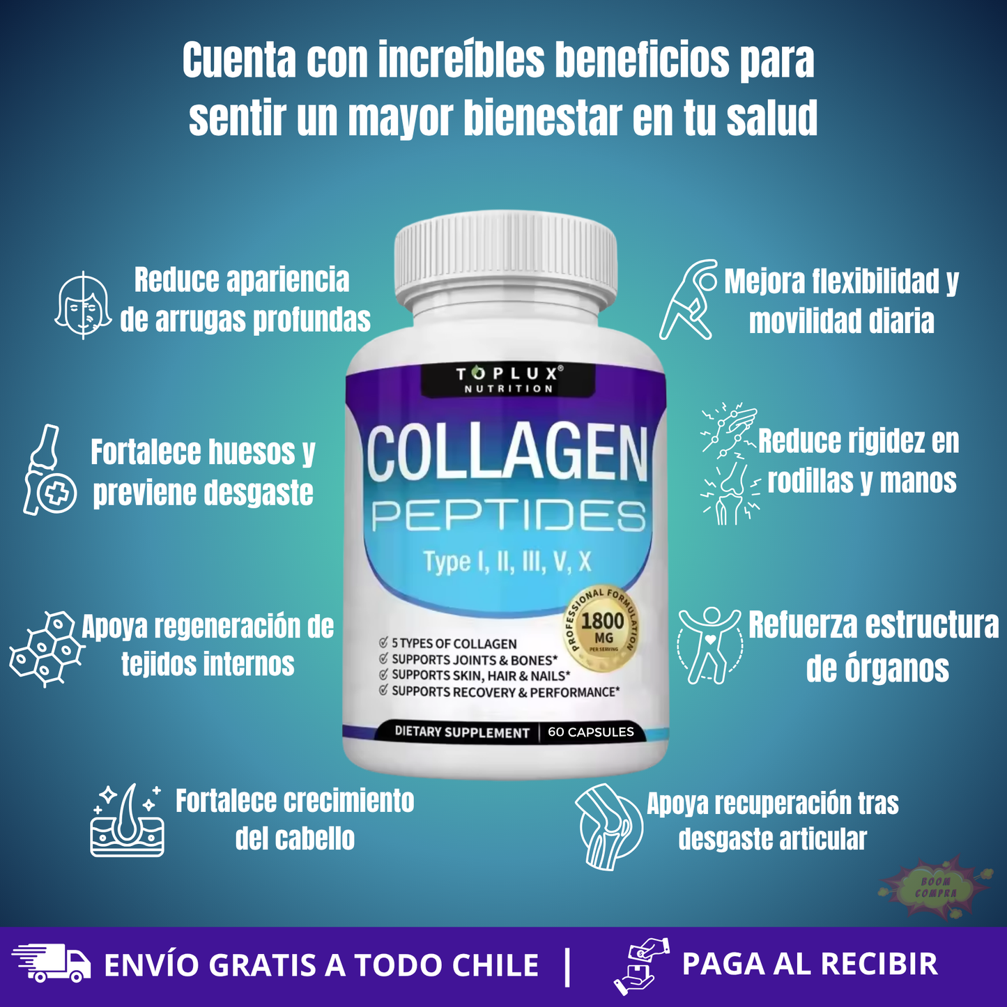 Colágeno Integral 5X - Apoyo completo al cuerpo