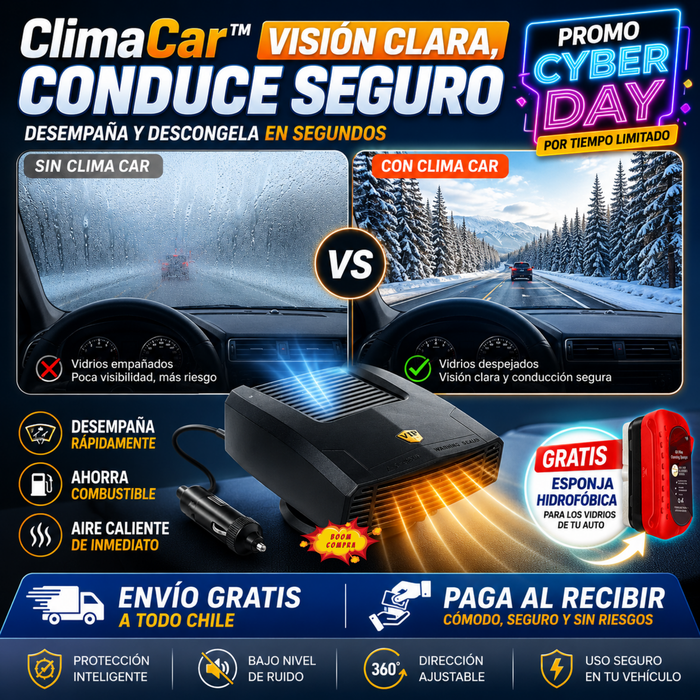ClimaCar - Aire cálido cuando lo necesitas