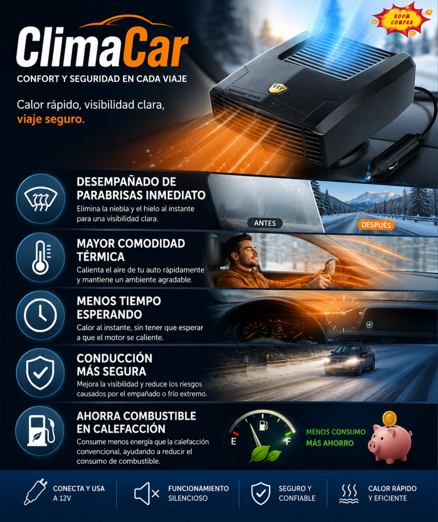 ClimaCar - Aire cálido cuando lo necesitas