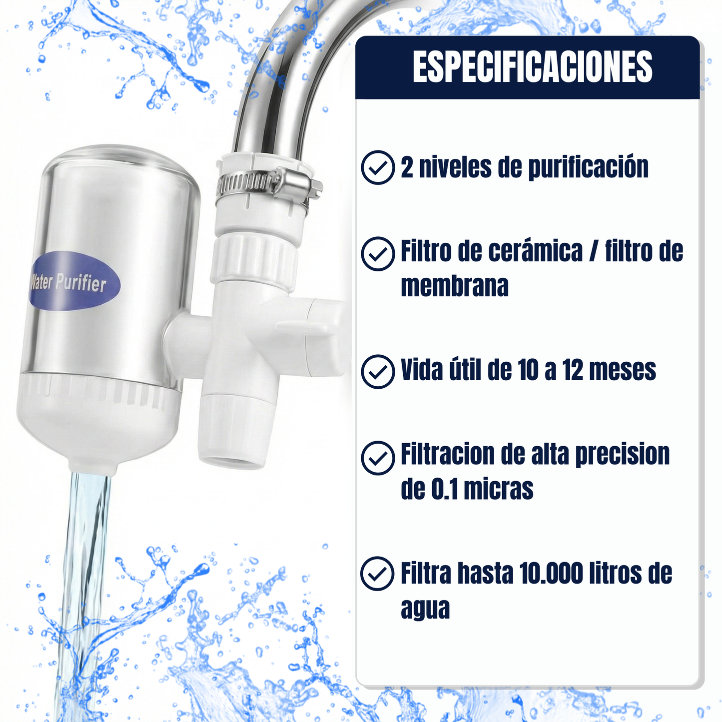 Filtro Purificador de Agua