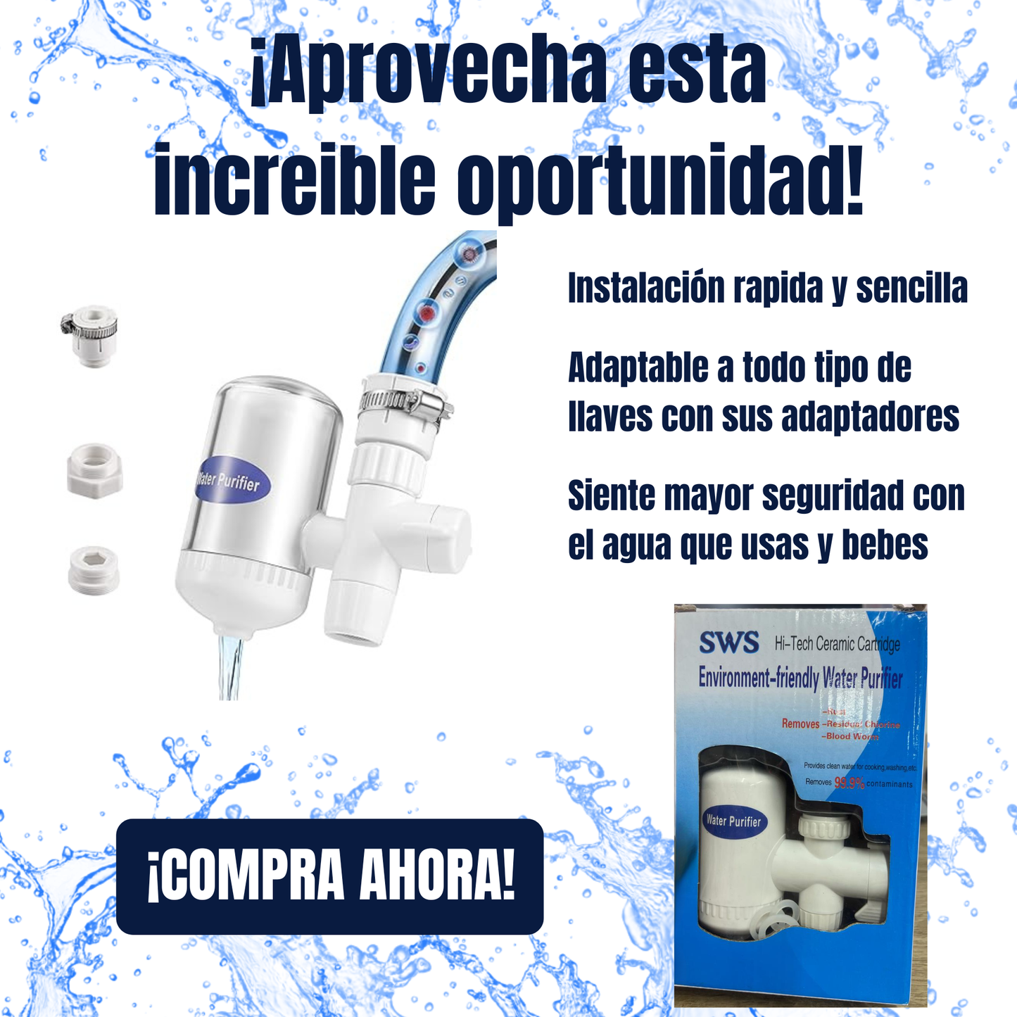 Filtro Purificador de Agua